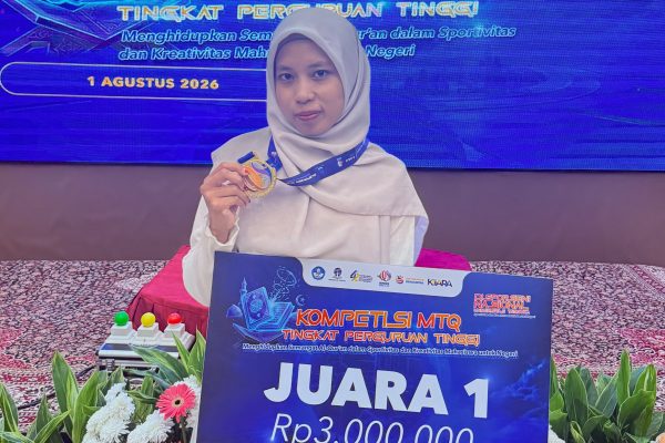 Bangga! HITTATUL AINI Raih Juara 1 MTQ Hifzhil Qur’an Putri pada DISPORSENI Nasional UT 2026